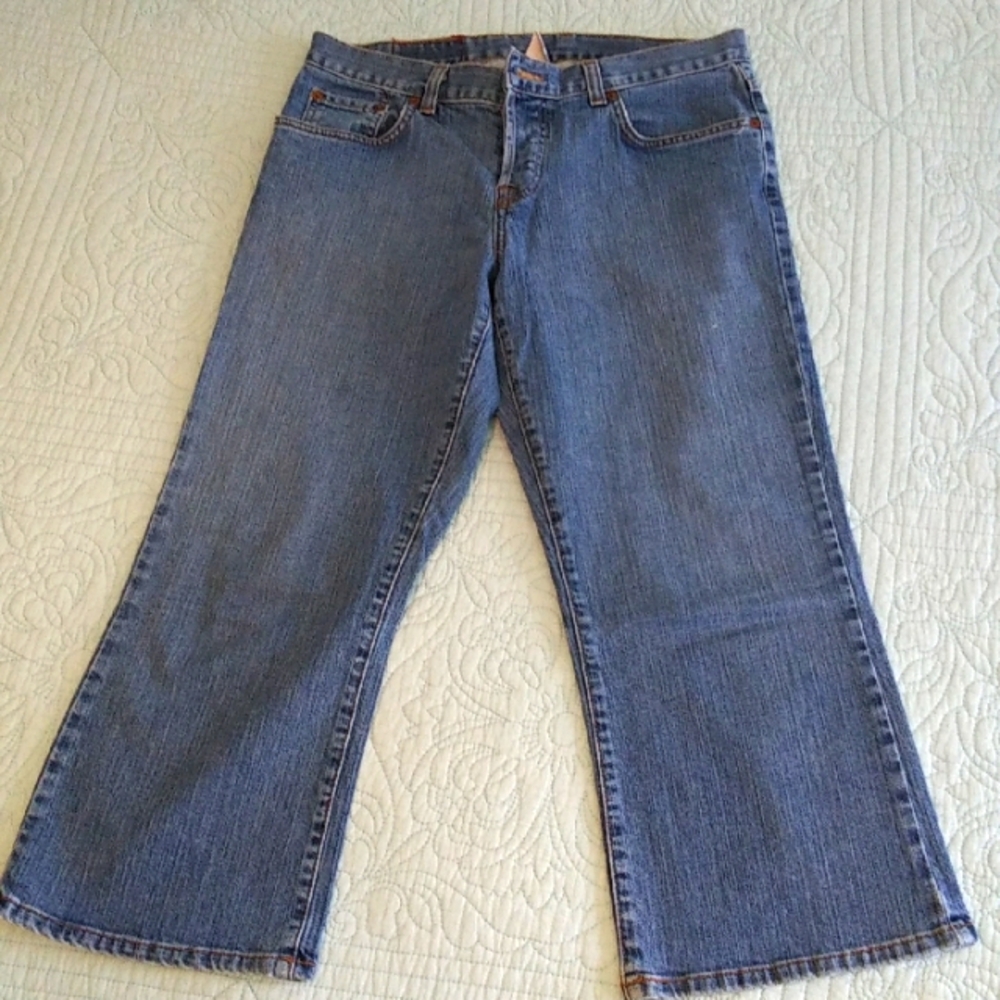 Classic Lucky Easy Rider Cropped Jean, GUC